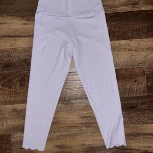 Aerie Women Lilac Scalloped Leggings